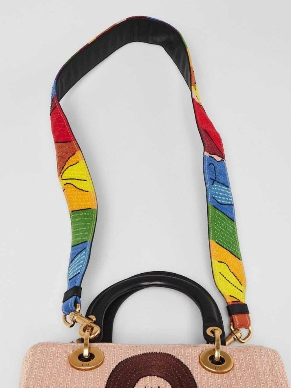 Christian Dior Multicolor Fabric Tarot Embroidered and Beaded Judgement Mediu... - Picture 8 of 12
